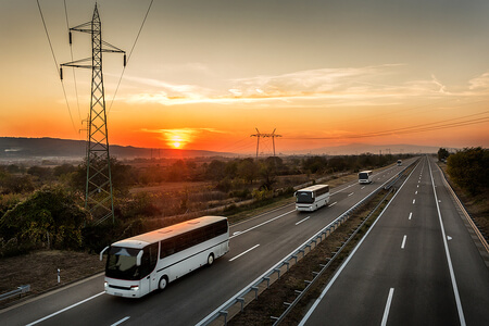 charter bus rental Santa Cruz California