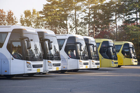 charter bus rentals Santa Cruz California